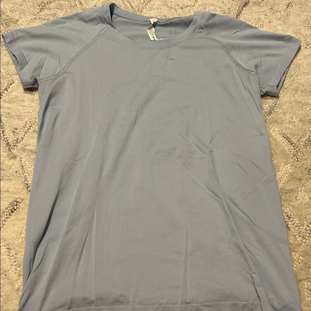 lululemon athletica Sky Blue Short Sleeve Tee